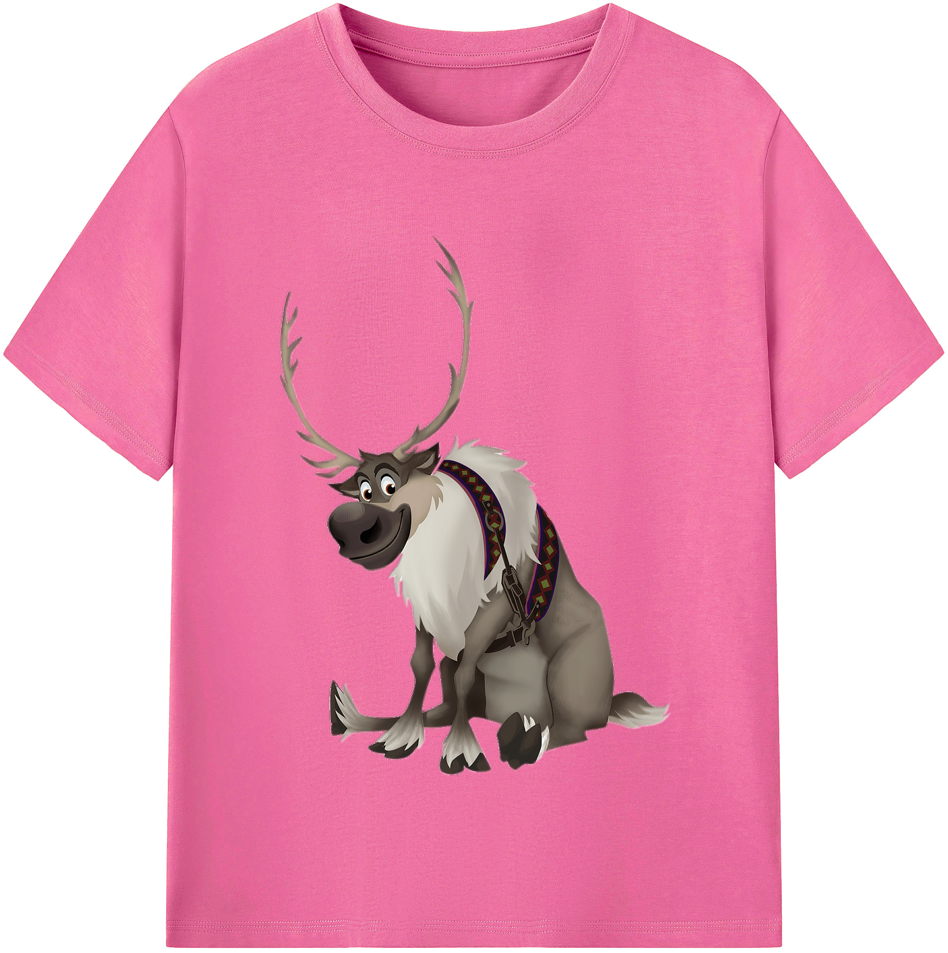 （画像用） アナと雪の女王 アンナ エルサ Frozen Anna Elsa レディースカジュアルプリントTシャツ（綿100％）